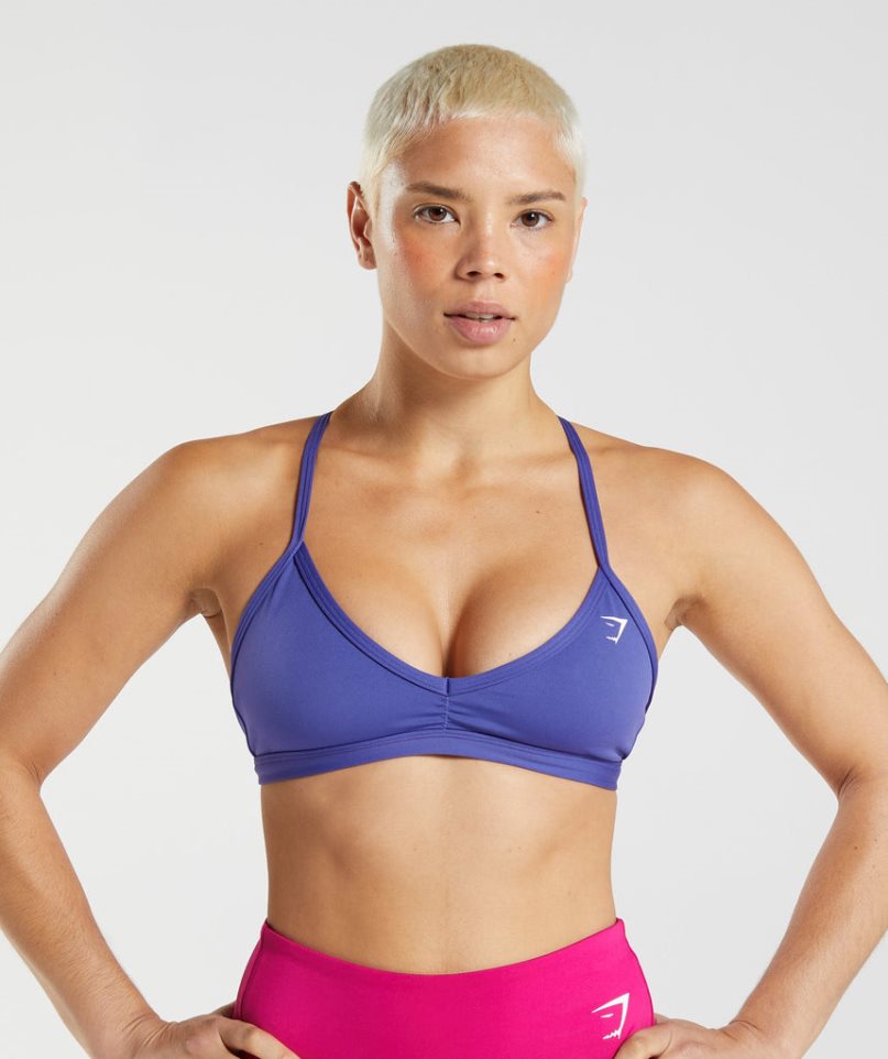 Women\'s Gymshark Minimal Sports Bra Purple | CA D3N508